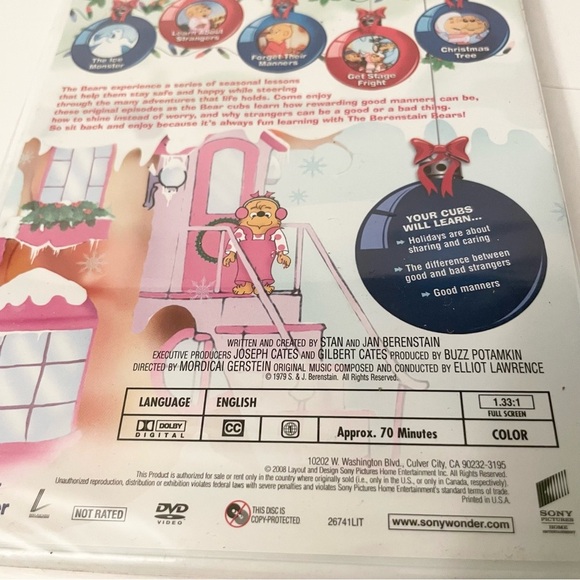 2008 The Berenstain Bears Christmas Tree DVD - Picture 9 of 10